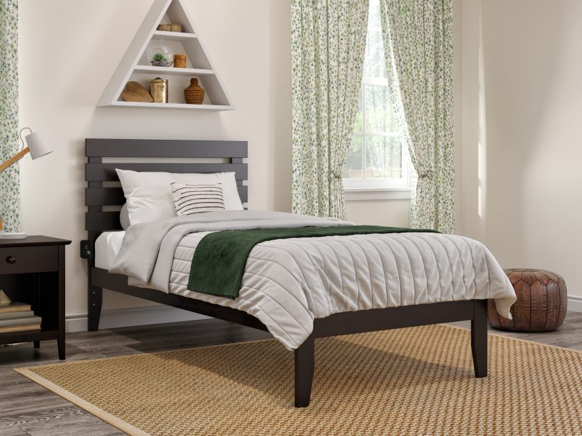 Oxford Twin Extra Long Bed in Espresso