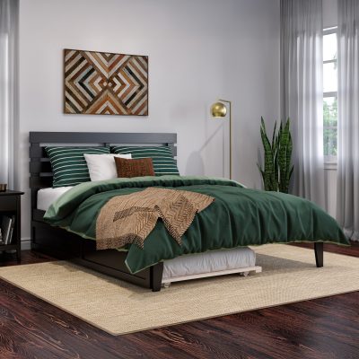 Oxford Platform Bed with Trundle