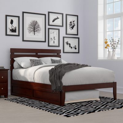 Oxford Platform Bed with Trundle