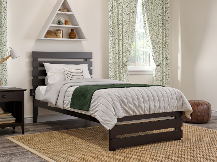 Oxford Twin Extra Long Bed with Footboard in Espresso