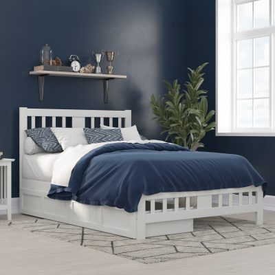 Tahoe Platform Bed with Matching Footboard & Set of 2 Storage Drawers