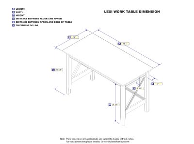 Lexi Work Table Dimension.cdr