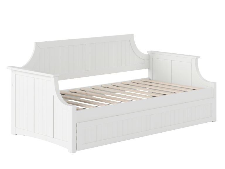 Cambridge Daybed with Twin Trundle in White – AFI Furnishings