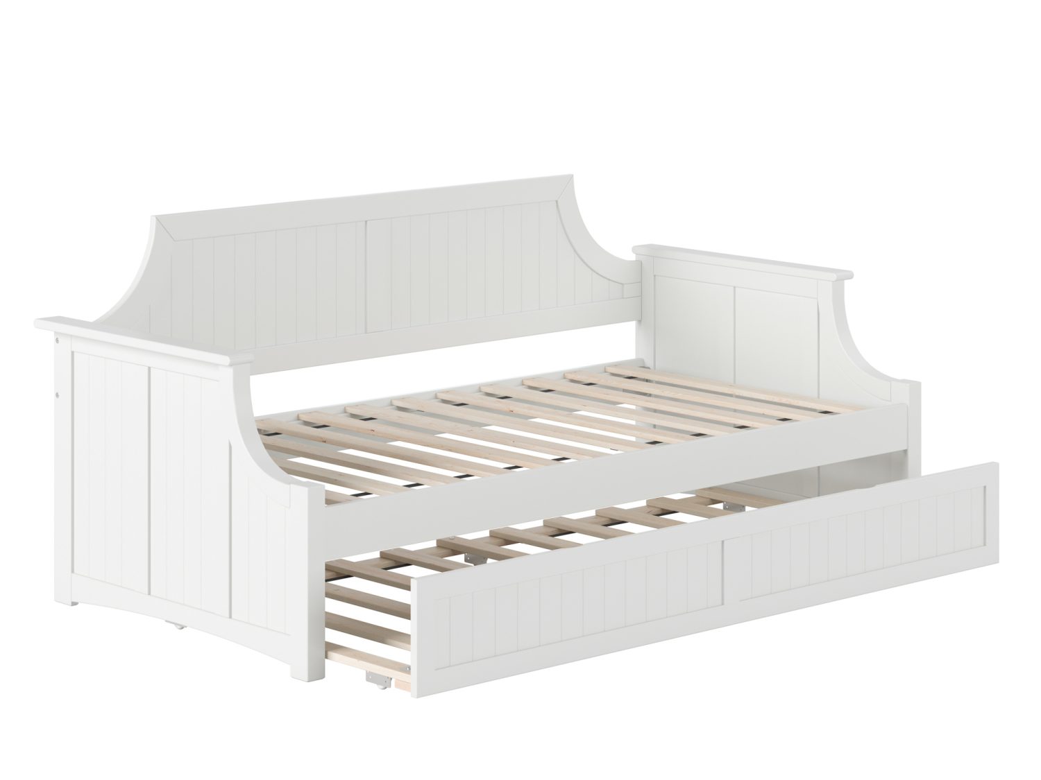 Cambridge Daybed with Twin Trundle in White – AFI Furnishings