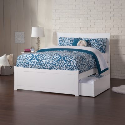 Metro Platform Bed with Matching Footboard & Set of 2 Storage Drawers