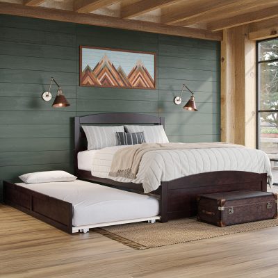 Warren Platform Bed with Matching Footboard & Trundle