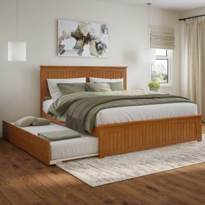 Nantucket Platform Bed with Matching Footboard & Trundle
