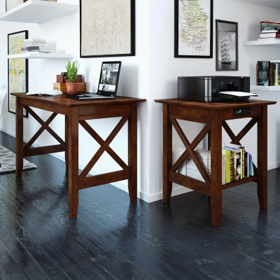 Lexi Set Table & Printer Stand in Walnut