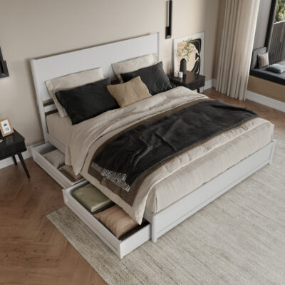 Ronan Platform Bed with Storage Drawers